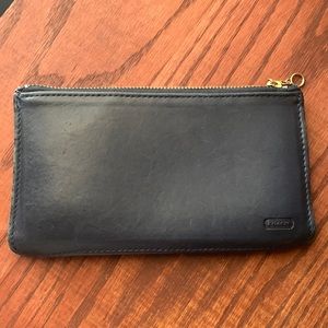 Coach Vintage Pencil Cosmetic Pouch Bag in Navy